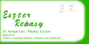 eszter repasy business card